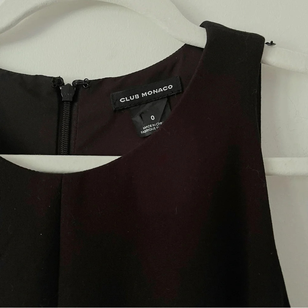 Club Monaco Lily Sleeveless Cut Out Fit & Flare Mini Dress  in Black Size… - Picture 3 of 5